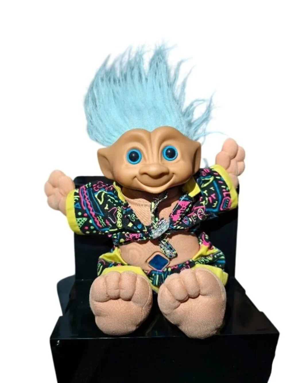 Vtg Ace Novelty Treasure Troll Doll 12